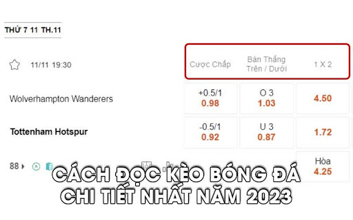 Cách đọc kèo bóng đá chi tiết nhất năm 2024